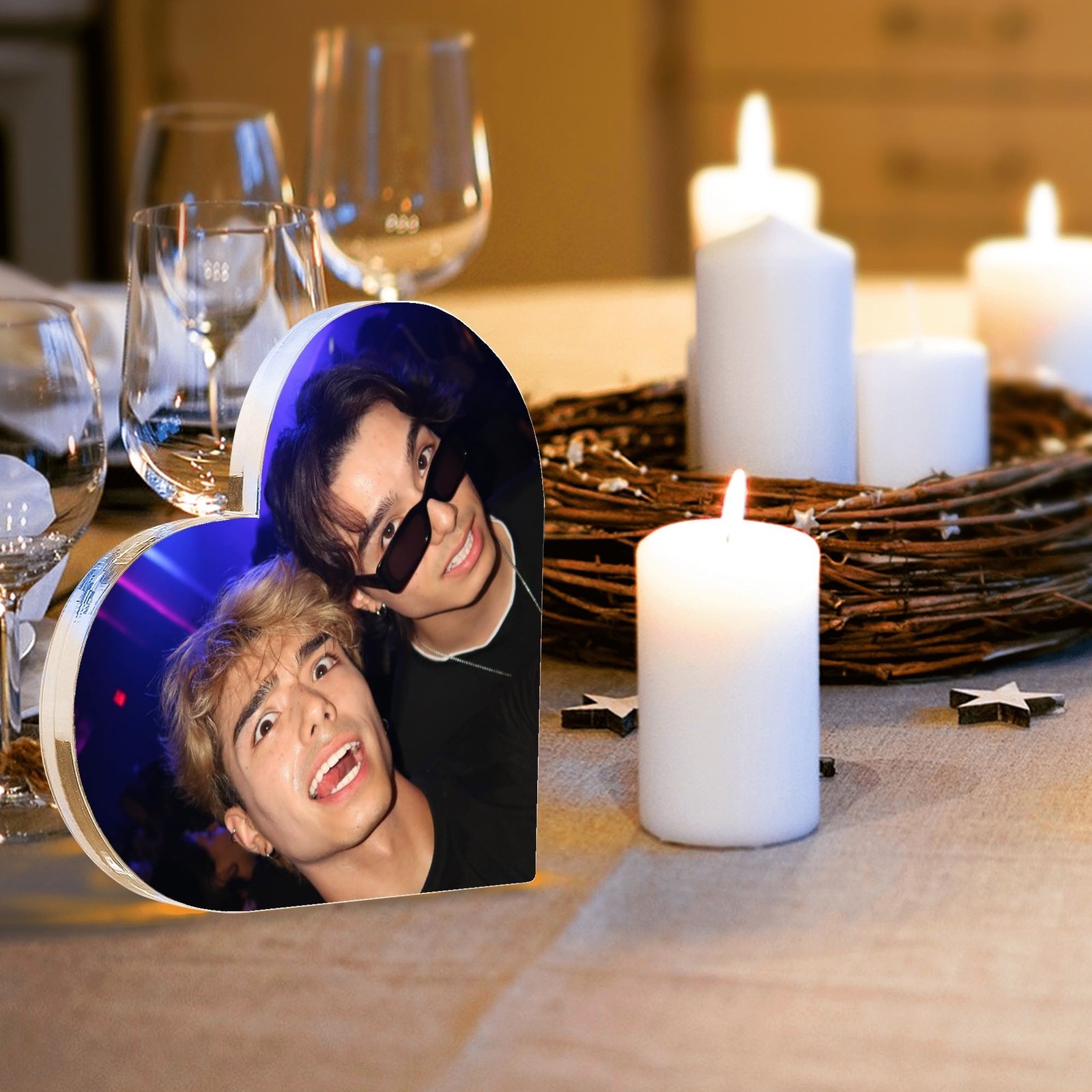 Featured image for 'Heart Shaped Christmas Acrylic Keepsake Ornament Personalized Gift'